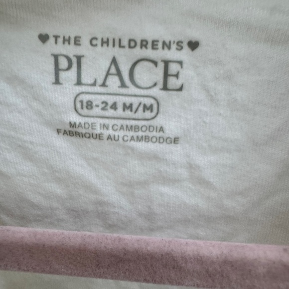 NWOT The Children’s Place 18-24M Girls White Unicorn Tank Top Blouse - Picture 4 of 4